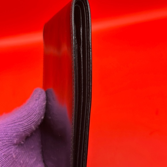 PRADA with COA.  Black Leather Men's Wallet. - Picture 9 of 11